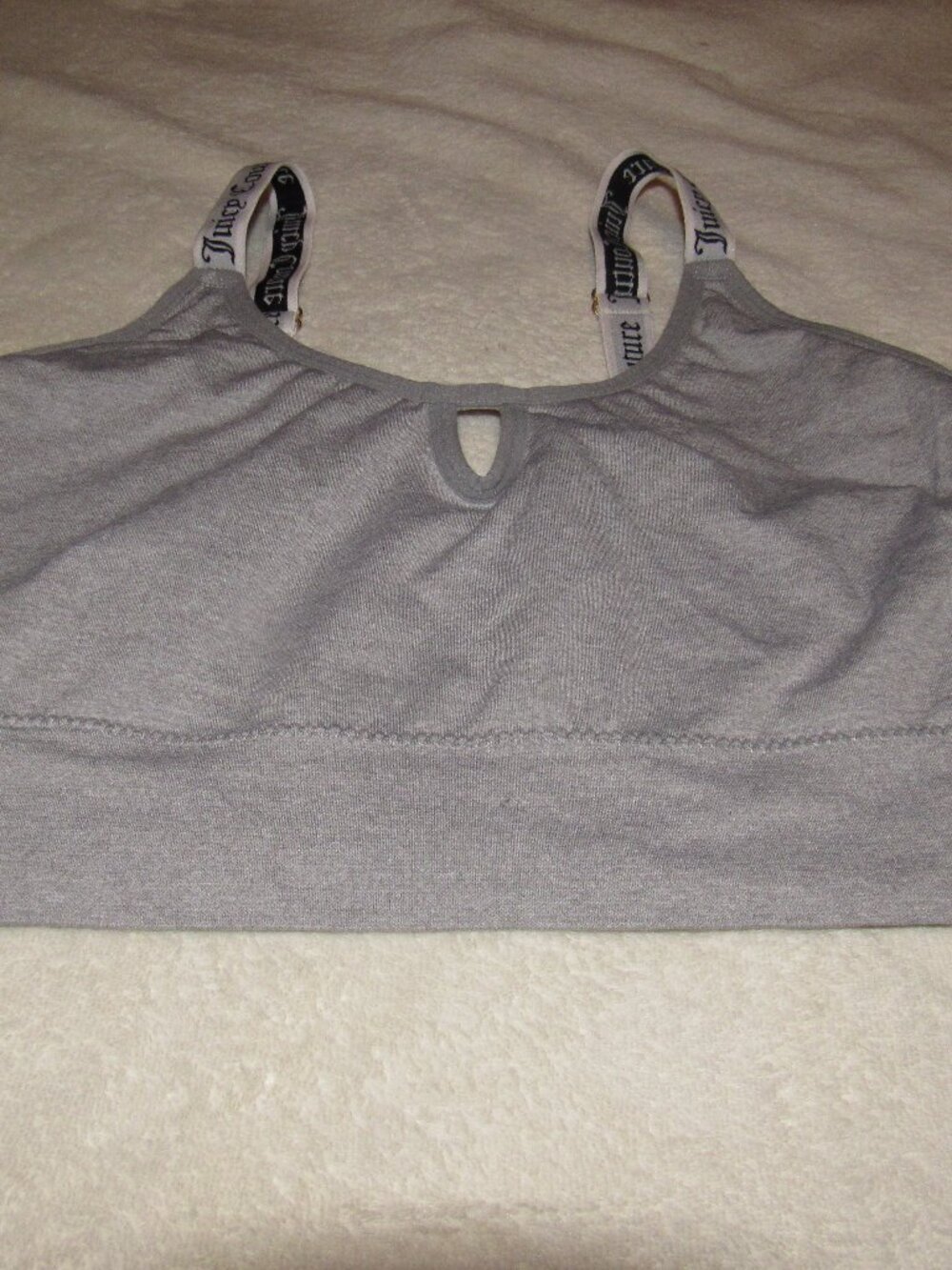 Juicy Couture Gray Bralette Size Medium USED